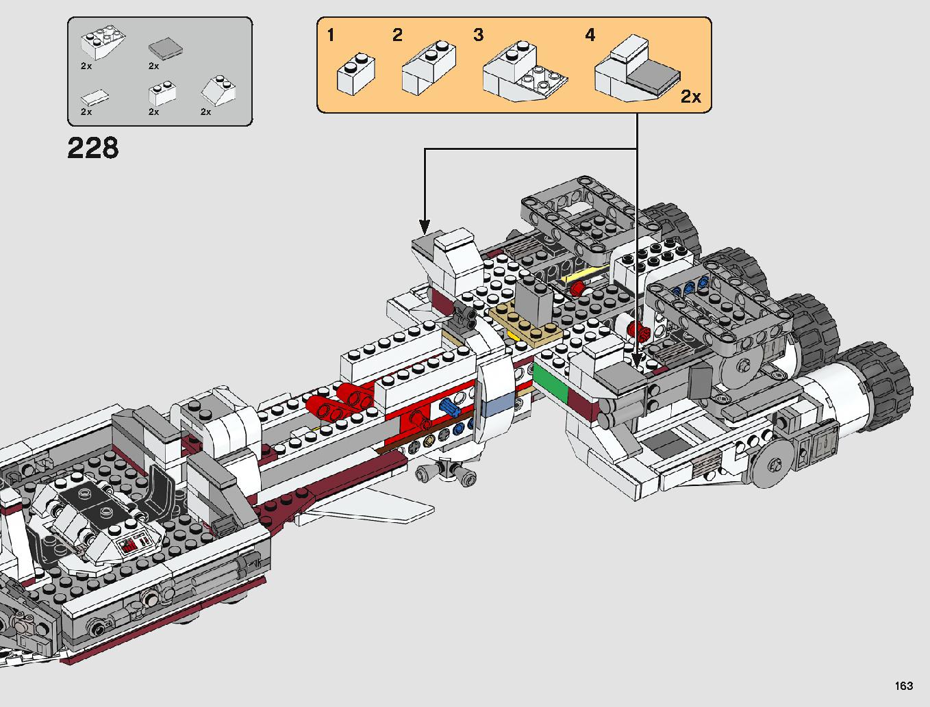 Tantive IV 75244 LEGO information LEGO instructions 163 page