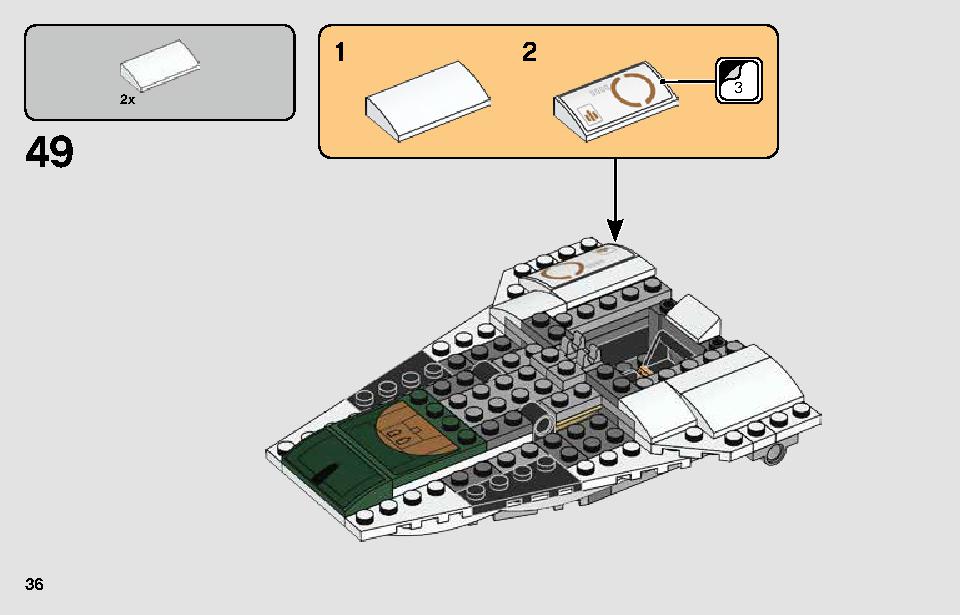 Resistance A-Wing Starfighter 75248 LEGO information LEGO instructions 36 page