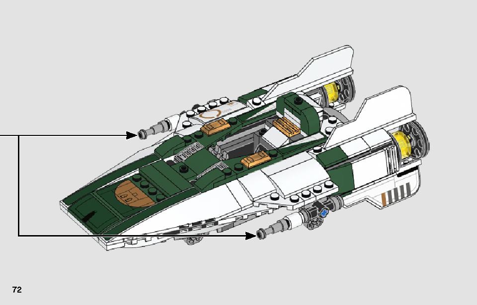 Resistance A-Wing Starfighter 75248 LEGO information LEGO instructions 72 page