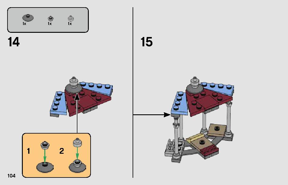 Pasaana Speeder Chase 75250 LEGO information LEGO instructions 104 page