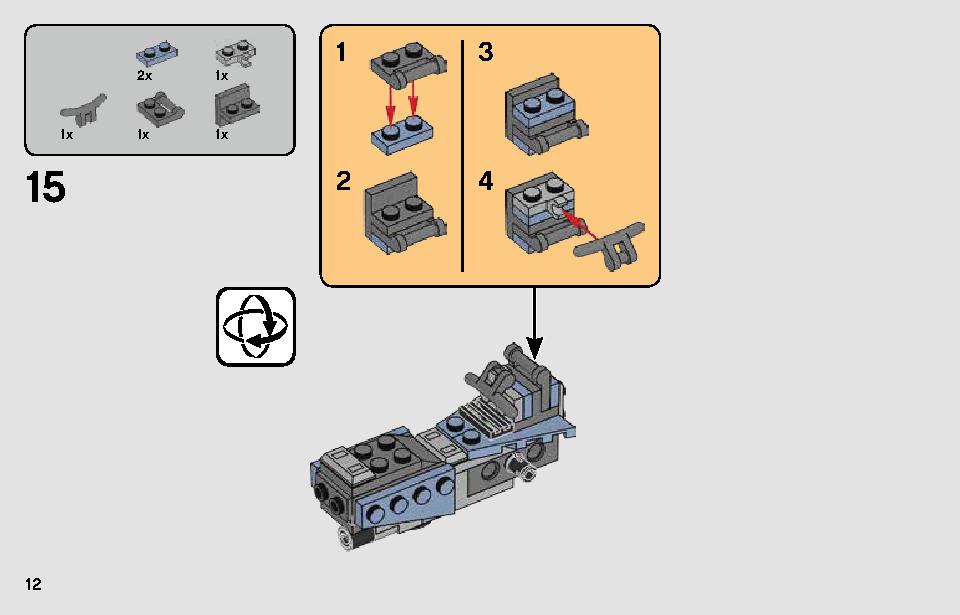 Pasaana Speeder Chase 75250 LEGO information LEGO instructions 12 page