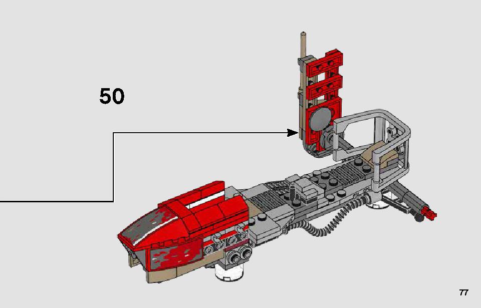 Pasaana Speeder Chase 75250 LEGO information LEGO instructions 77 page