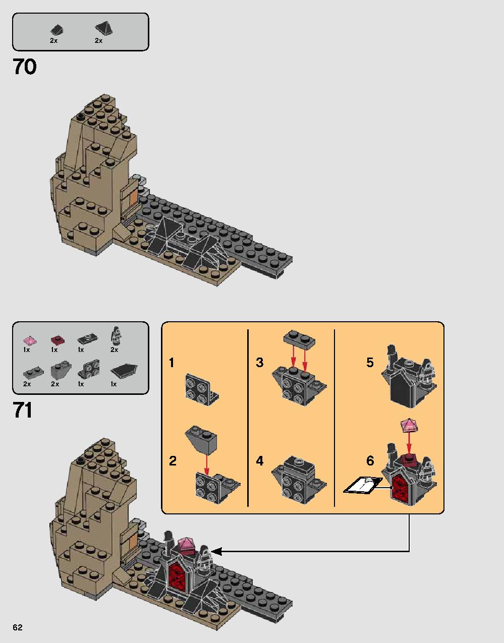 Darth Vader's Castle 75251 LEGO information LEGO instructions 63