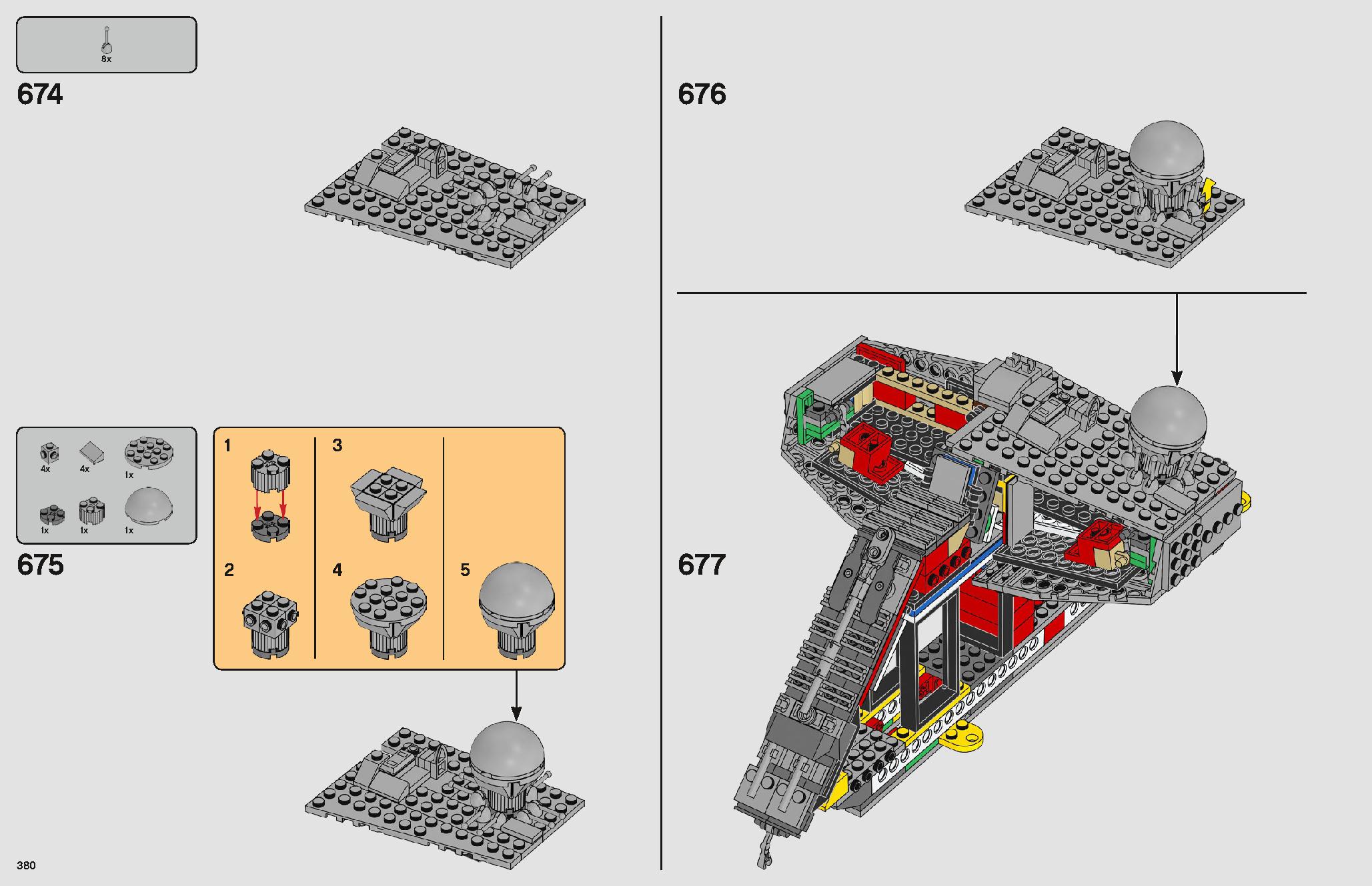 Imperial Star Destroyer 75252 LEGO information LEGO instructions 380 page