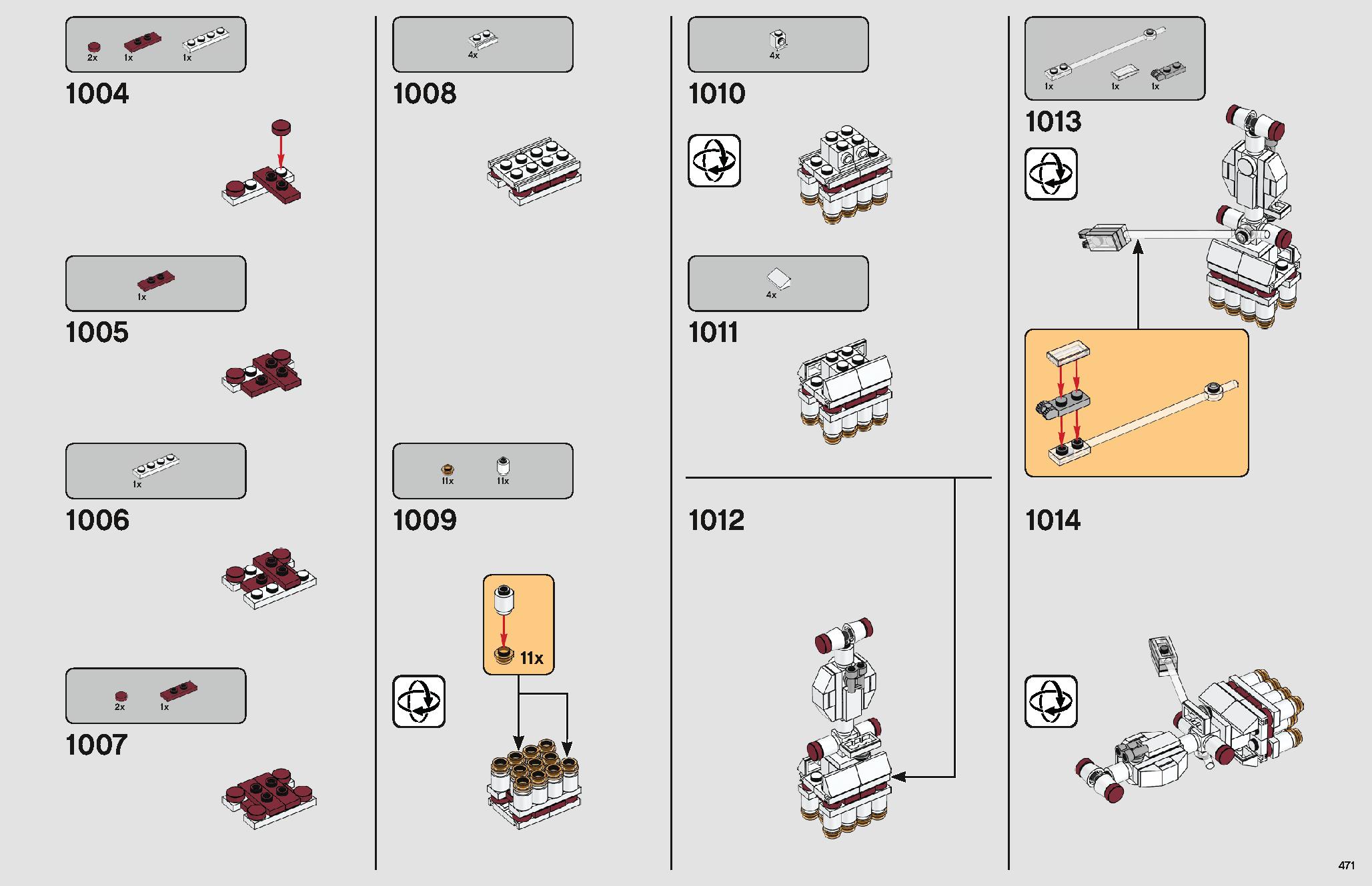 Imperial Star Destroyer 75252 LEGO information LEGO instructions 471 page