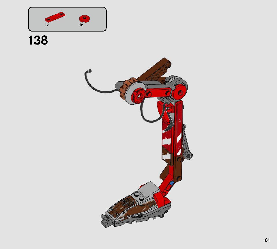 AT-ST Raider 75254 LEGO information LEGO instructions 81 page