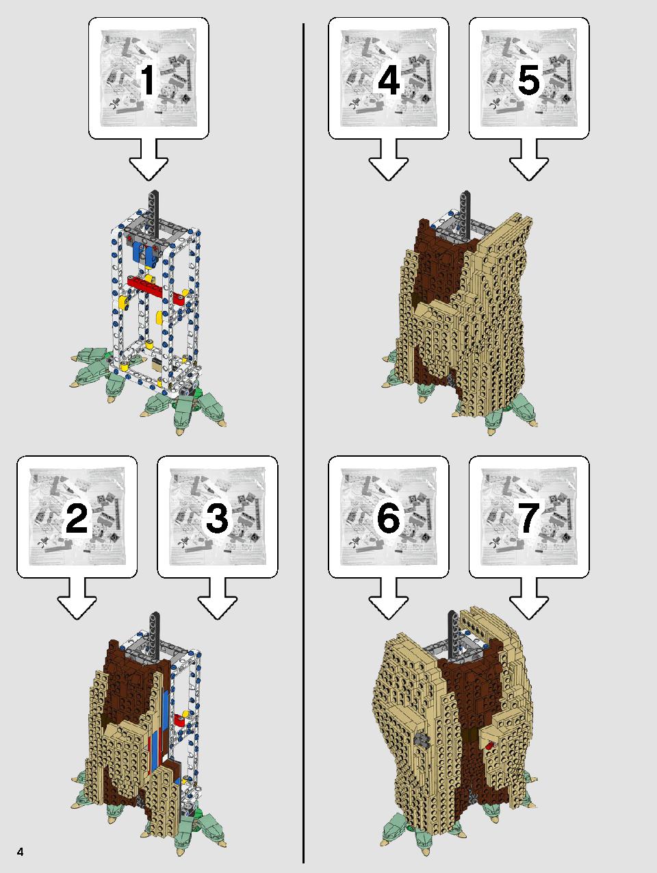 Yoda 75255 LEGO information LEGO instructions 4 page