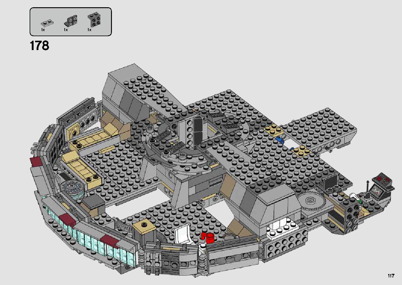 Millennium Falcon 75257 LEGO information LEGO instructions 117 page