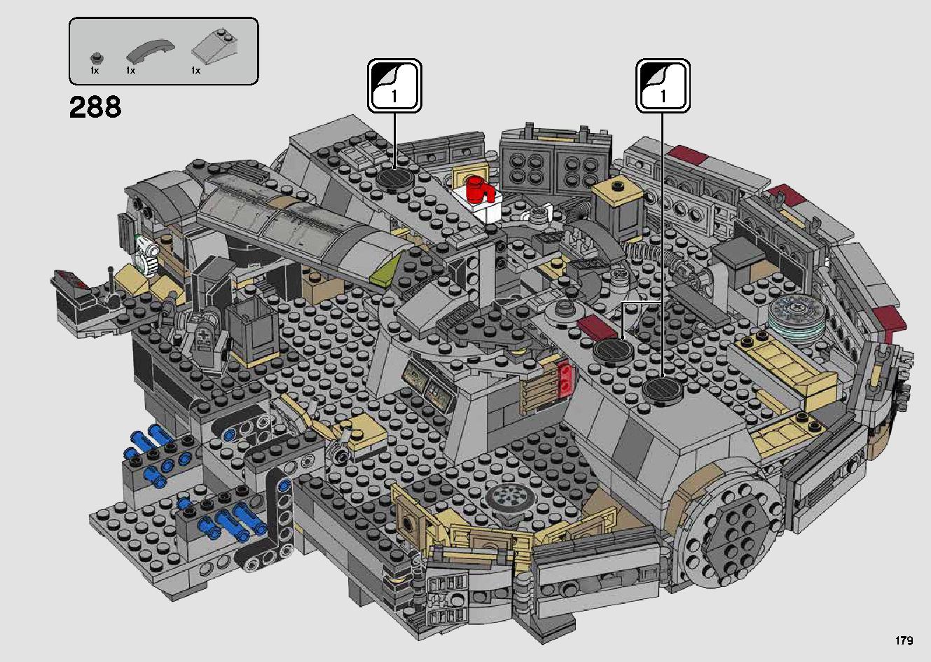 Millennium Falcon 75257 LEGO information LEGO instructions 179 page