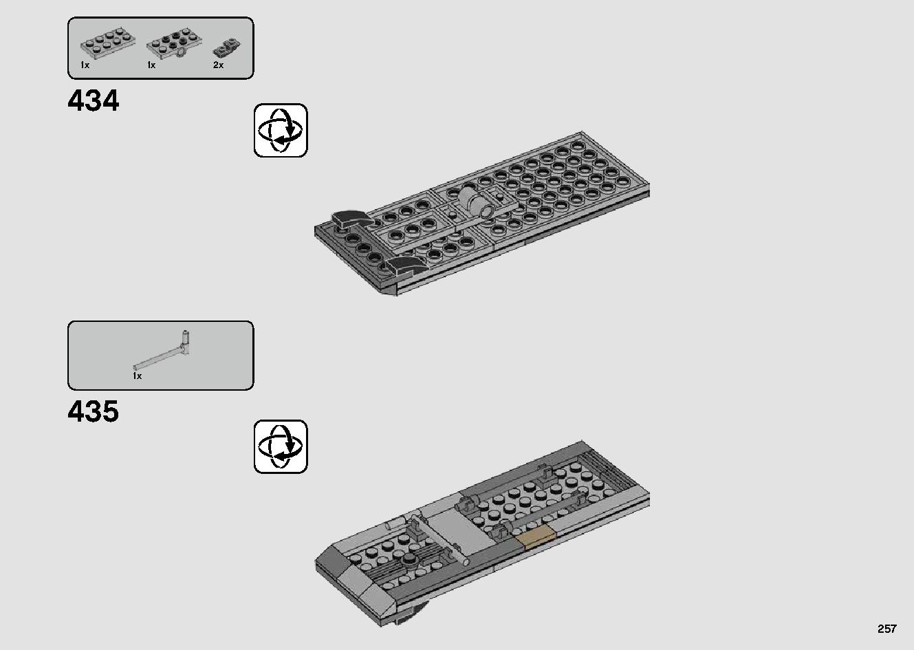 Millennium Falcon 75257 LEGO information LEGO instructions 257 page