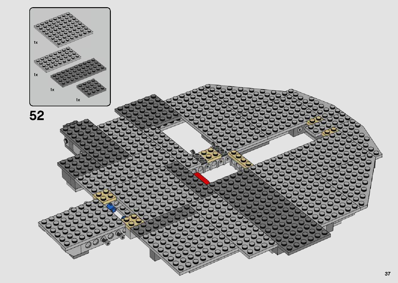 Millennium Falcon 75257 LEGO information LEGO instructions 37 page