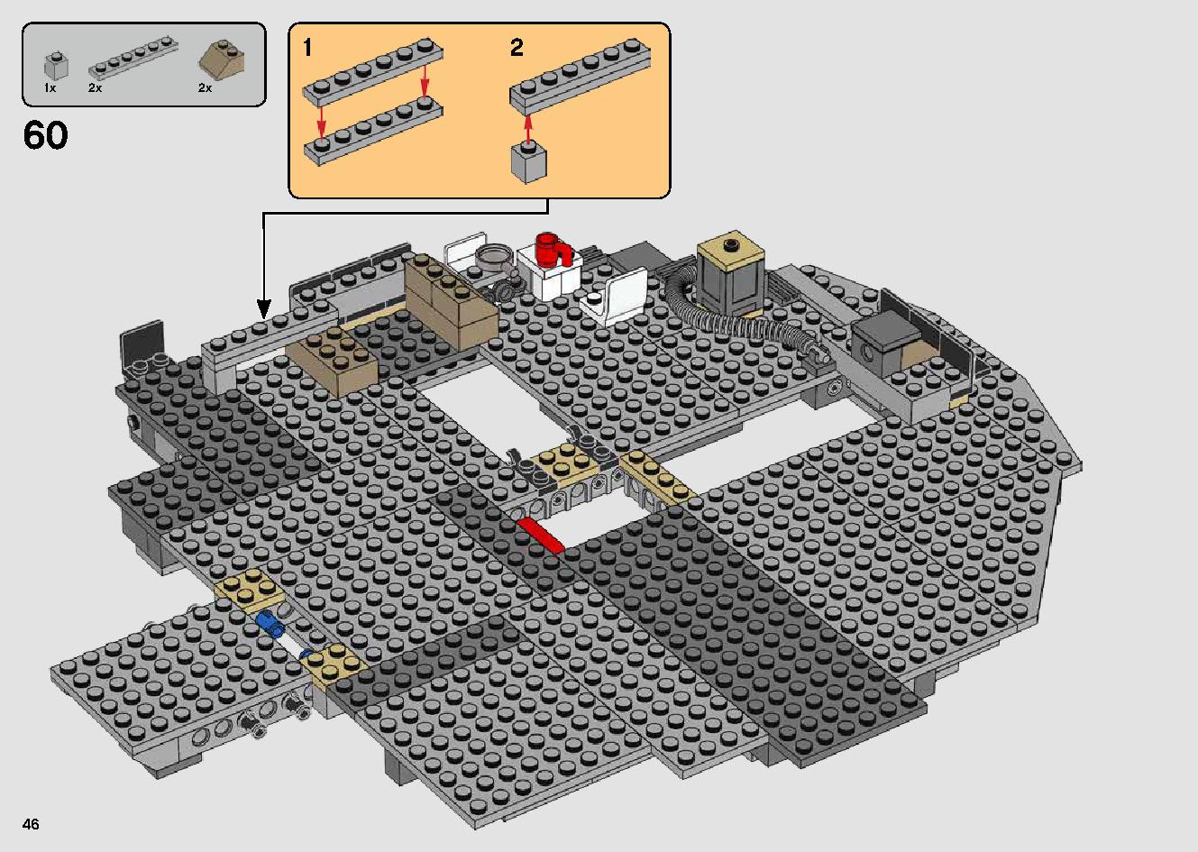 Millennium Falcon 75257 LEGO information LEGO instructions 46 page