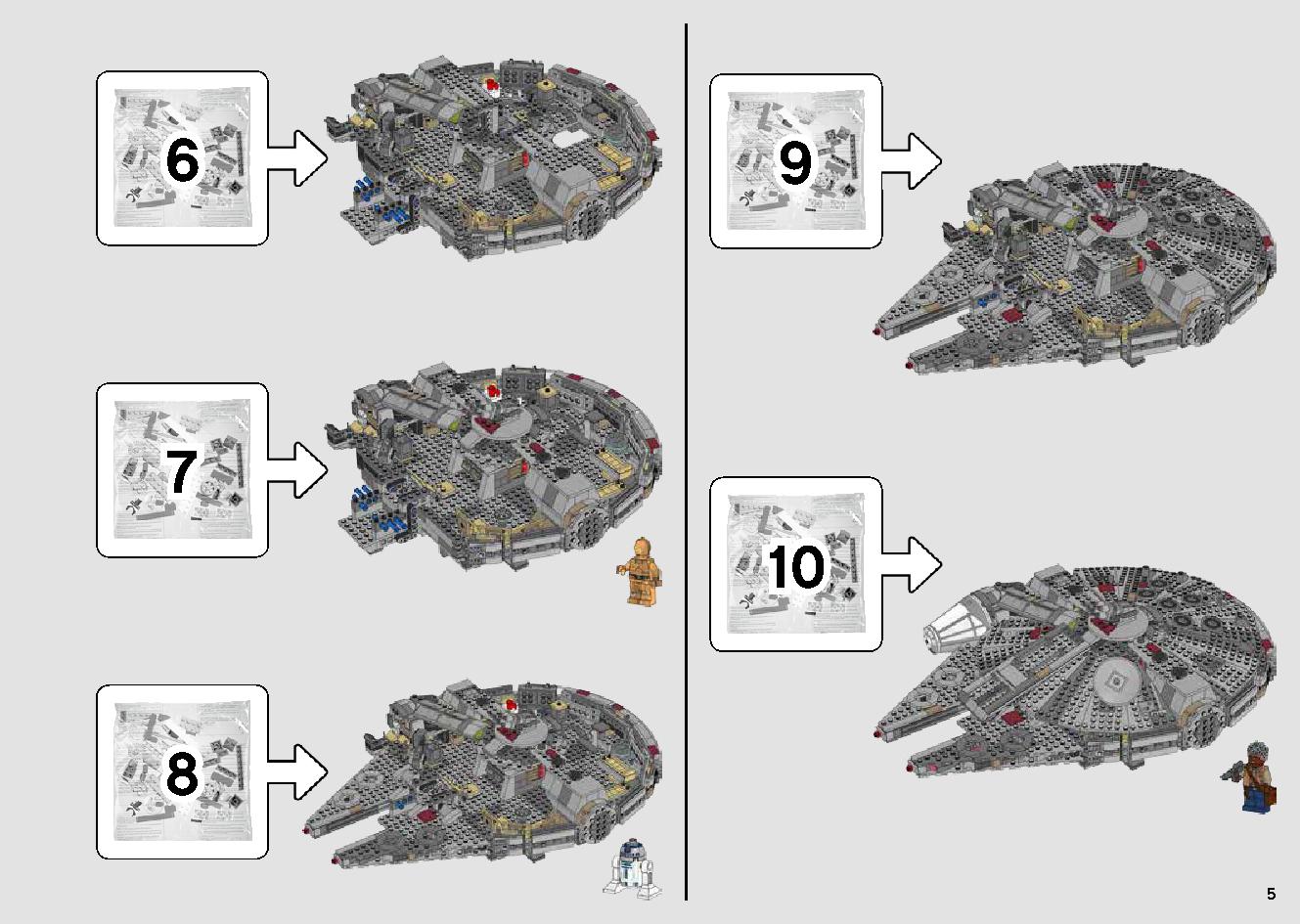 Lego millennium falcon 75257 instructions deals