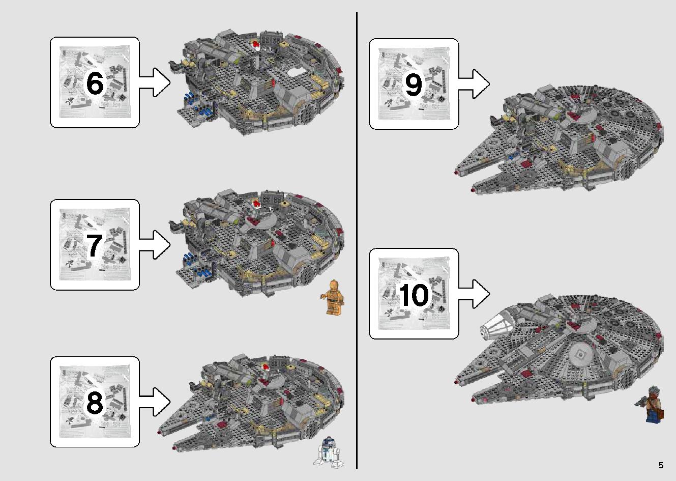 Millennium Falcon 75257 LEGO information LEGO instructions 5 page