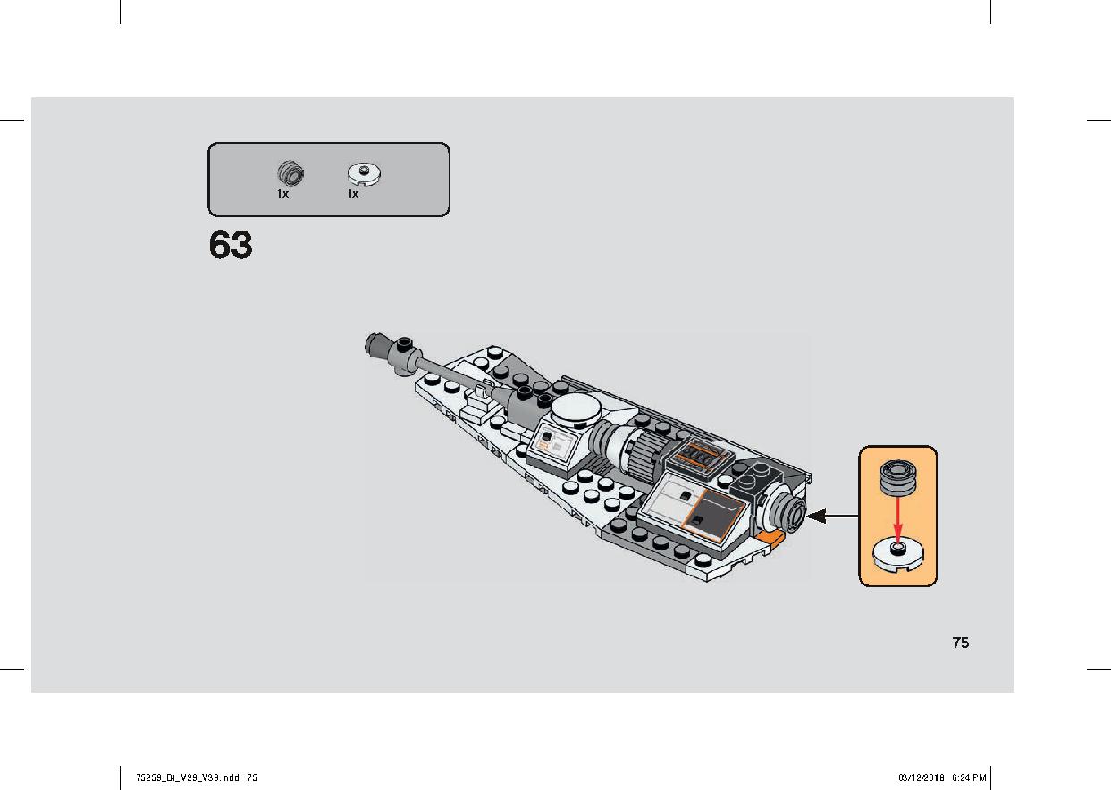 Snowspeeder 20th Anniversary Edition 75259 75 page Brick Mecha