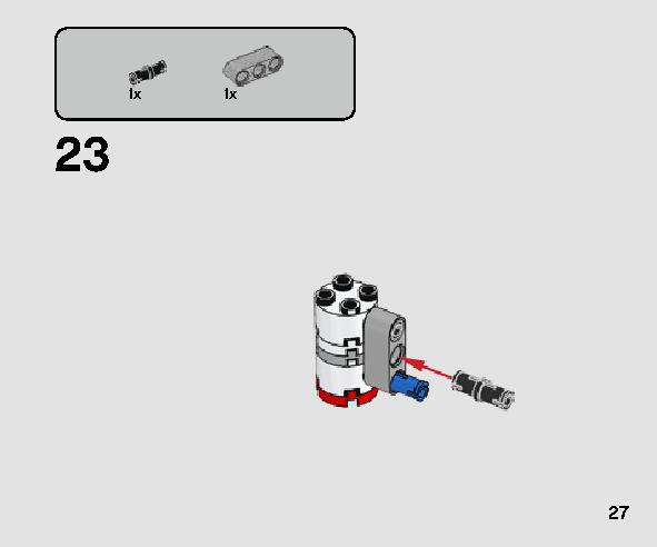 Resistance Y-wing Microfighter 75263 LEGO information LEGO instructions 27 page