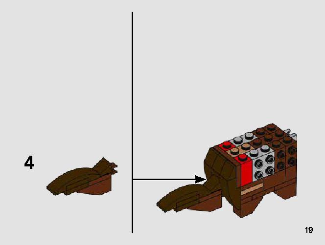 T-16 Skyhopper vs. Bantha Microfighters 75265 LEGO information LEGO instructions 19 page