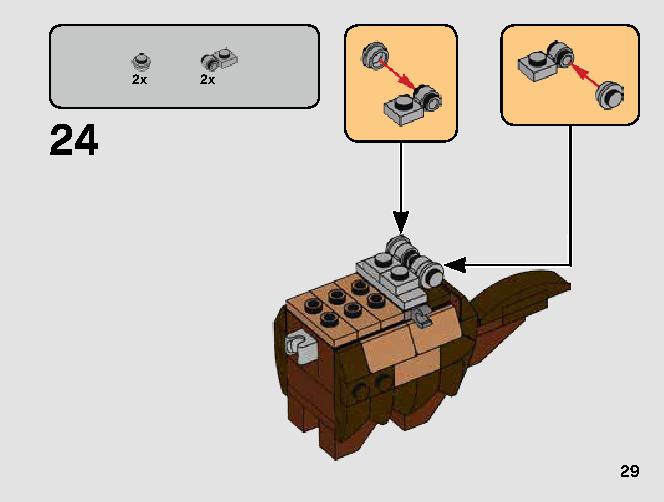 T-16 Skyhopper vs. Bantha Microfighters 75265 LEGO information LEGO instructions 29 page