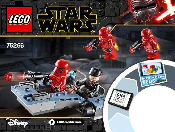 Sith Troopers Battle Pack 75266 LEGO information LEGO instructions 1 page