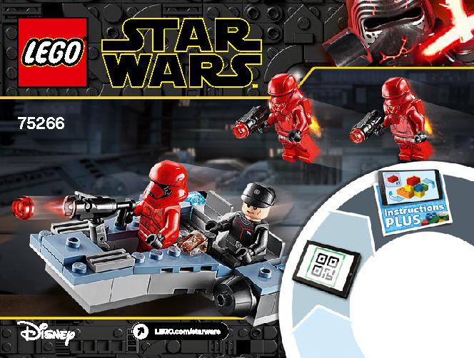 Sith Troopers Battle Pack 75266 LEGO information LEGO instructions