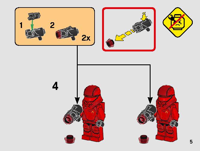 Sith Troopers Battle Pack 75266 LEGO information LEGO instructions 5 page