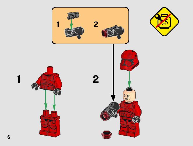 Sith Troopers Battle Pack 75266 LEGO information LEGO instructions 6 page