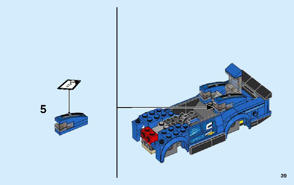 Chevrolet Camaro ZL1 Race Car 75891 LEGO information LEGO instructions 39 page