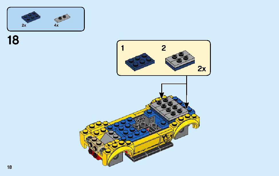 2018 Dodge Challenger SRT Demon and 1970 Dodge Charger R/T 75893 LEGO information LEGO instructions 18 page