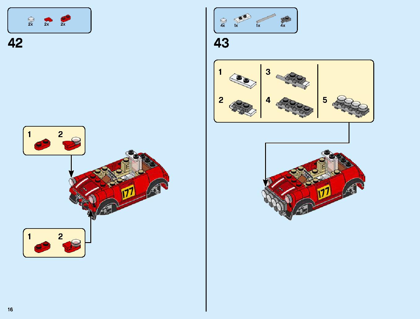 1967 Mini Cooper S Rally and 2018 MINI John Cooper Works Buggy 75894 LEGO information LEGO instructions 16 page