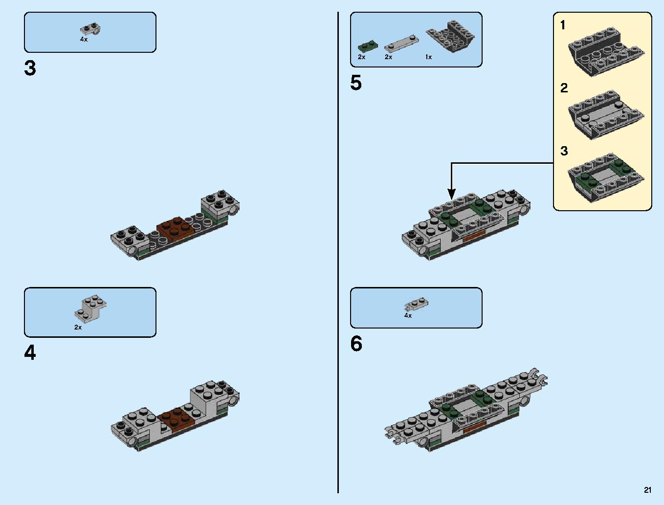 1967 Mini Cooper S Rally and 2018 MINI John Cooper Works Buggy 75894 LEGO information LEGO instructions 21 page