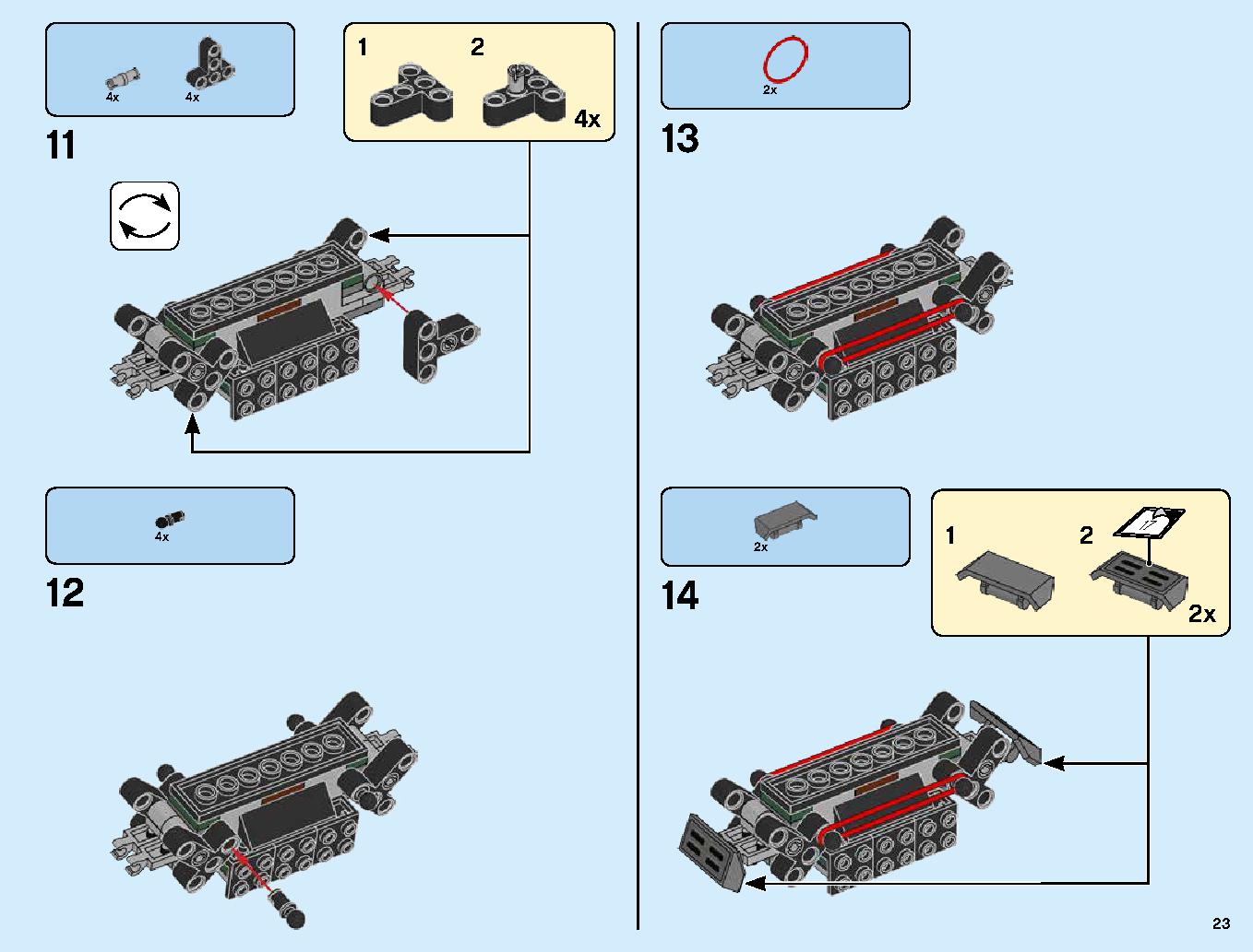 1967 Mini Cooper S Rally and 2018 MINI John Cooper Works Buggy 75894 LEGO information LEGO instructions 23 page