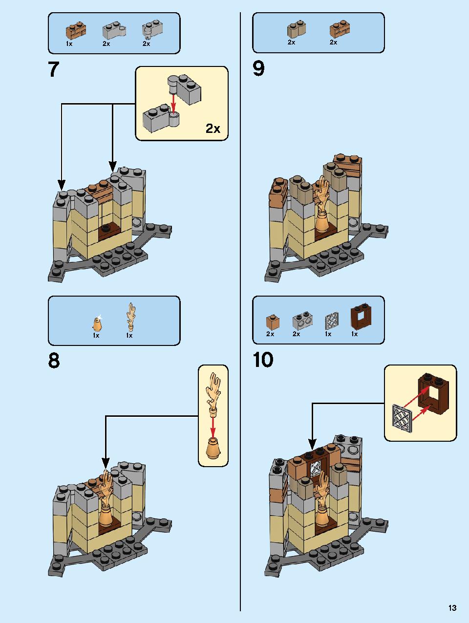 Hogwarts Clock Tower 75948 LEGO information LEGO instructions 13 page