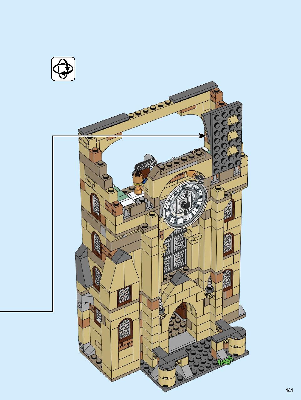 Hogwarts Clock Tower 75948 LEGO information LEGO instructions 141 page