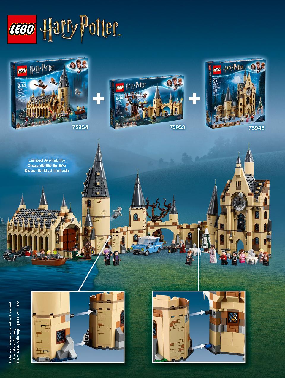 Hogwarts Clock Tower 75948 LEGO information LEGO instructions 172 page