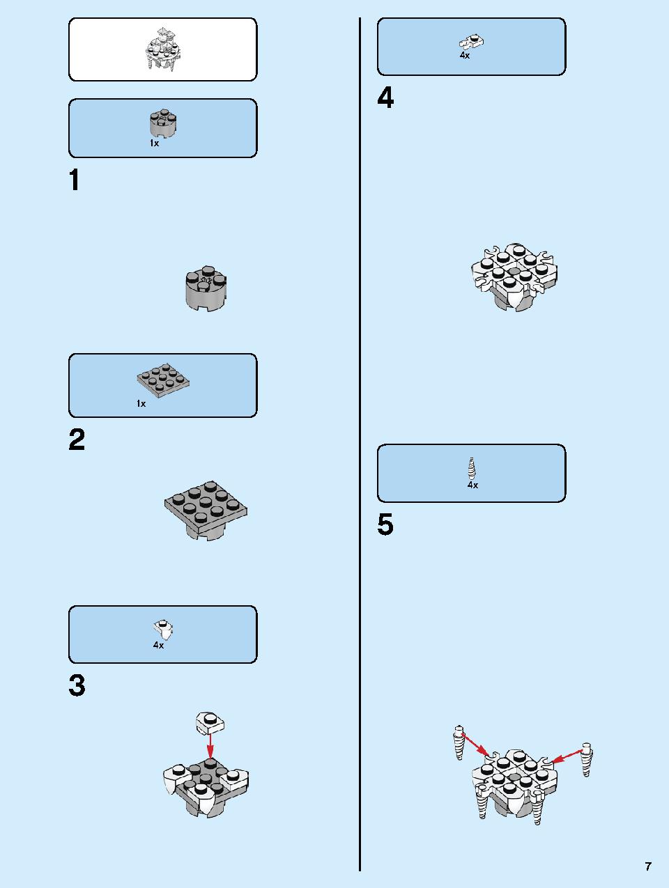 Hogwarts Clock Tower 75948 LEGO information LEGO instructions 7 page