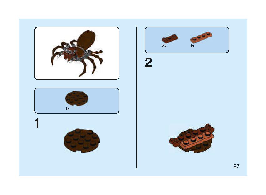 Aragog's Lair 75950 LEGO information LEGO instructions 27 page