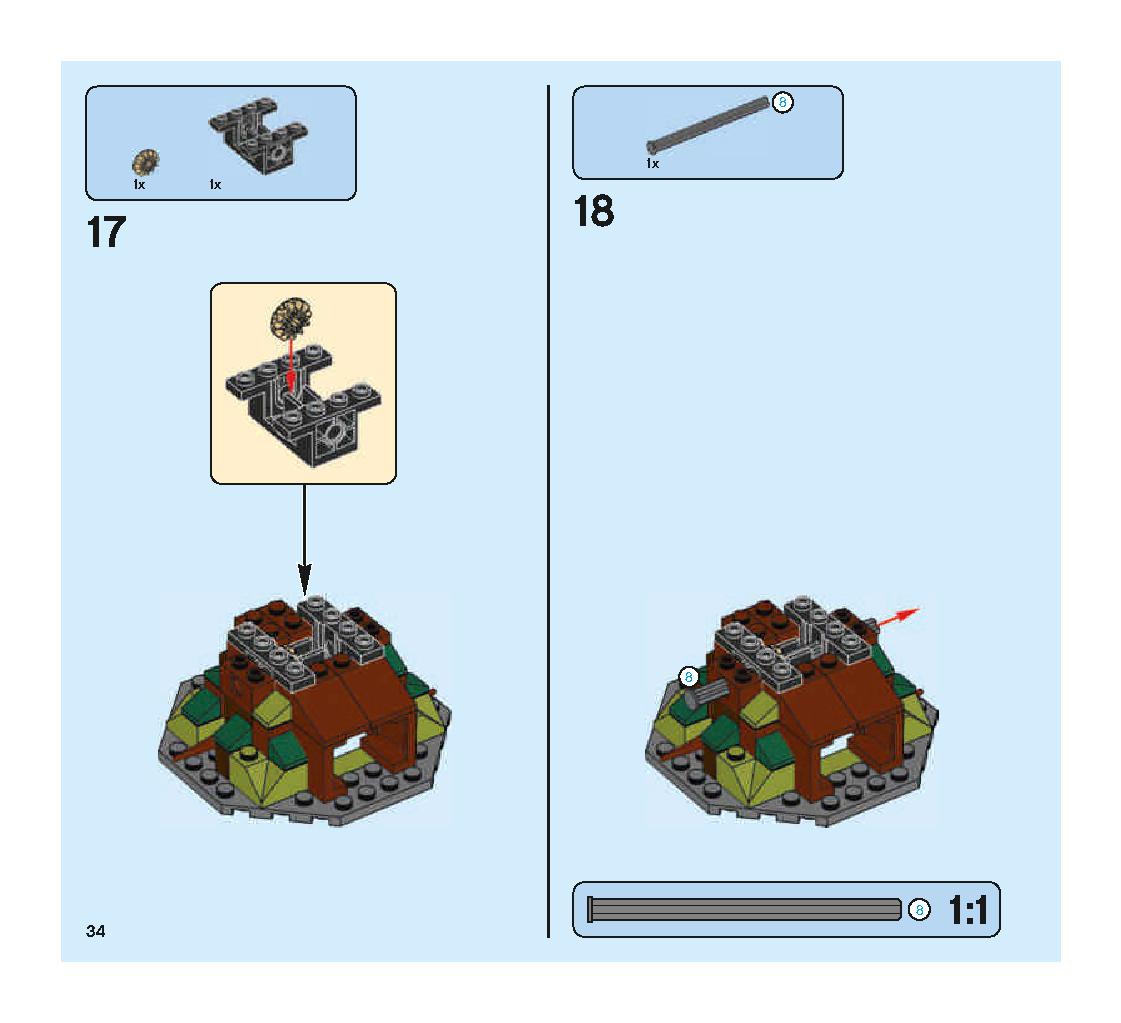 Hogwarts Whomping Willow 75953 LEGO information LEGO instructions 34 page