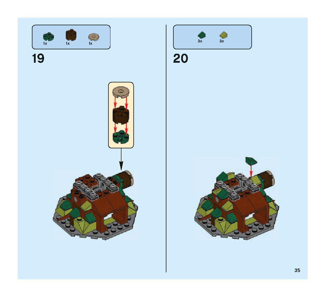 Hogwarts Whomping Willow 75953 LEGO information LEGO instructions 35 page