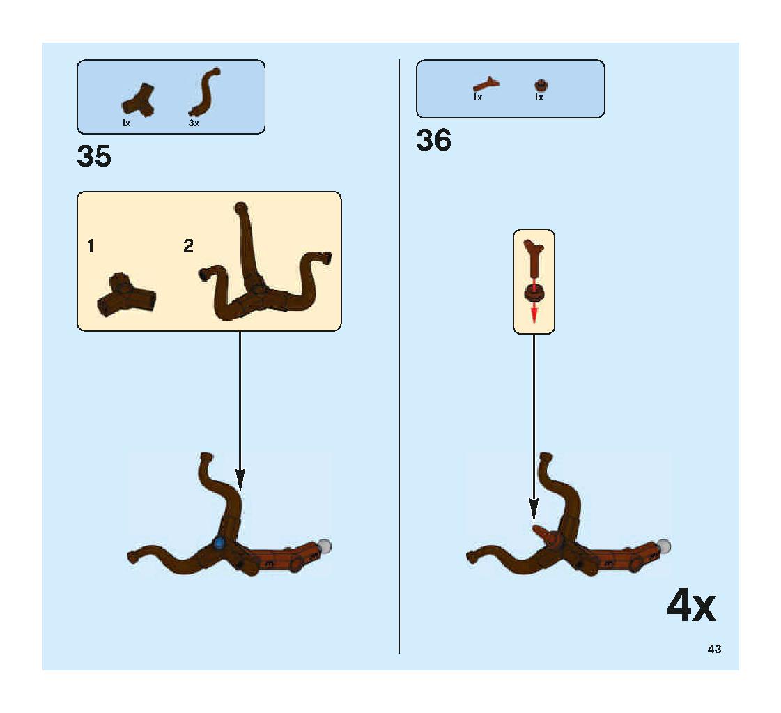 Hogwarts Whomping Willow 75953 LEGO information LEGO instructions 43 page