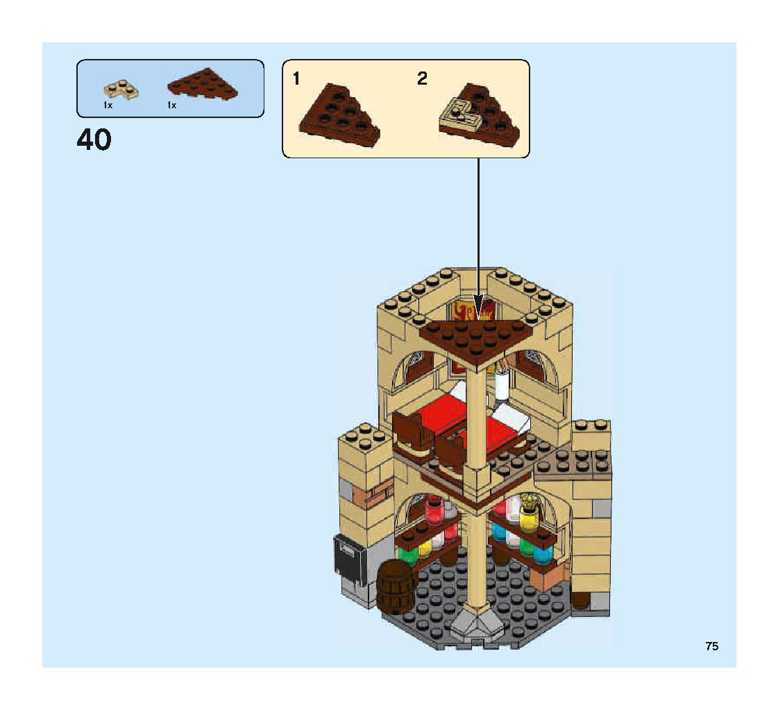 Hogwarts Whomping Willow 75953 LEGO information LEGO instructions 75 page