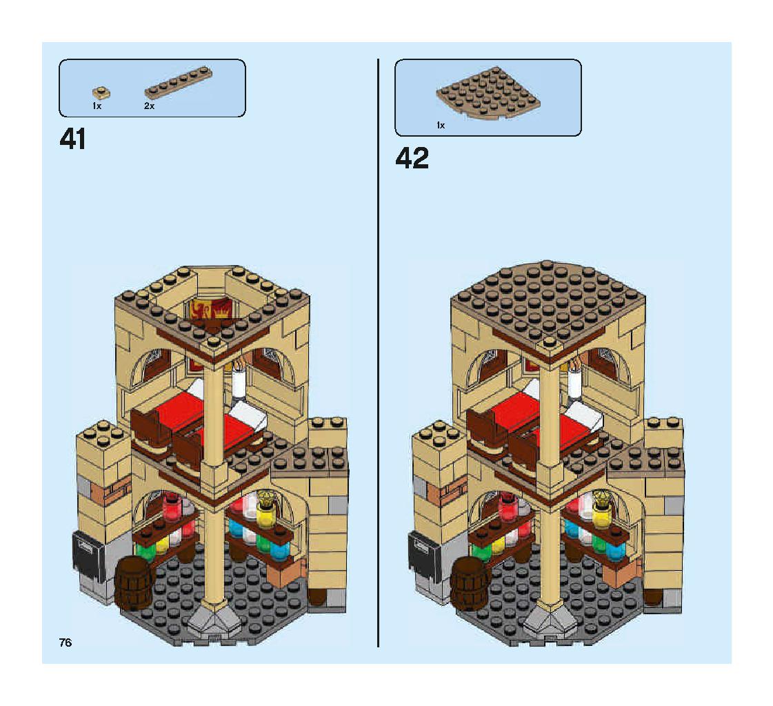 Hogwarts Whomping Willow 75953 LEGO information LEGO instructions 76 page