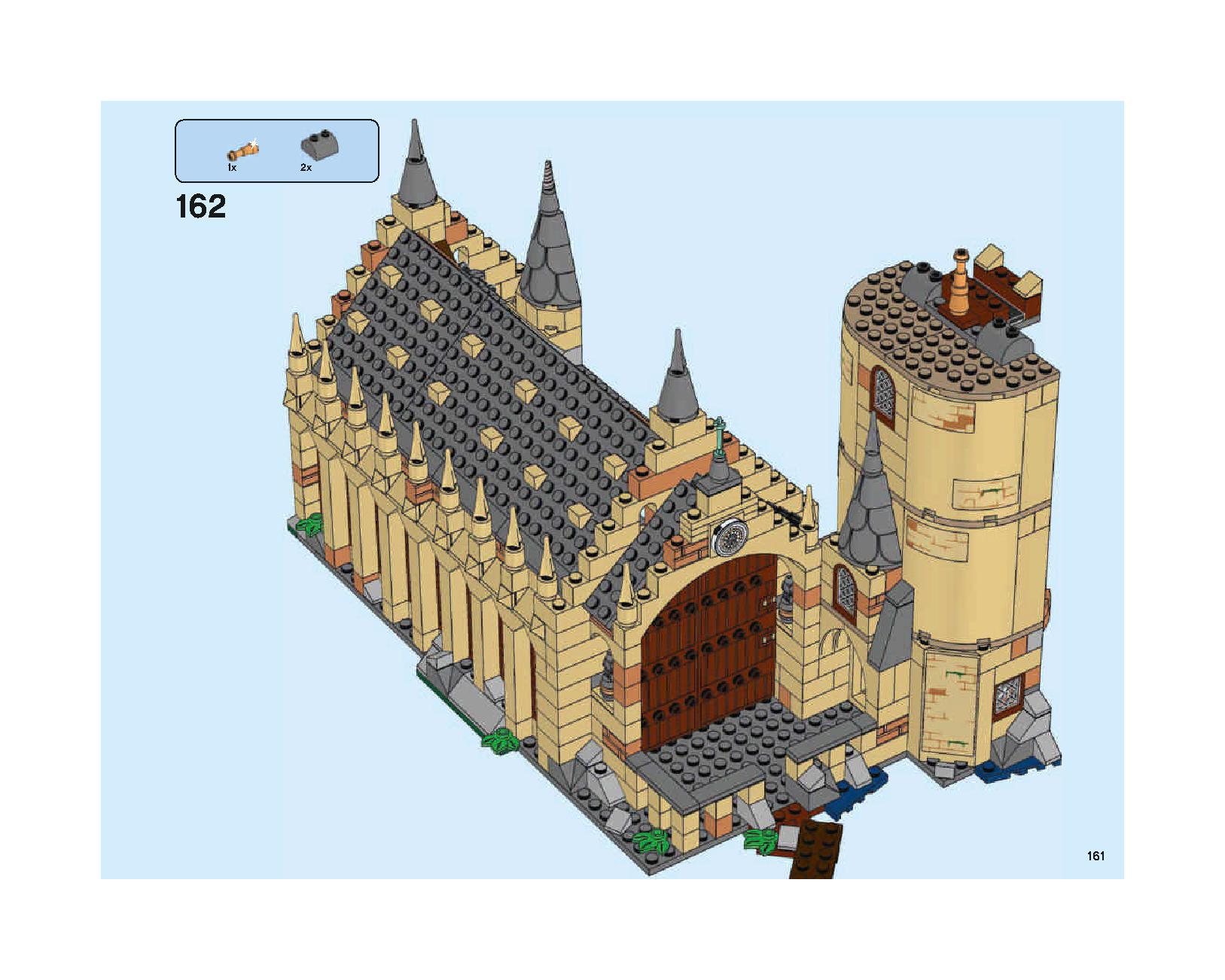 Hogwarts Great Hall 75954 LEGO information LEGO instructions 161 page