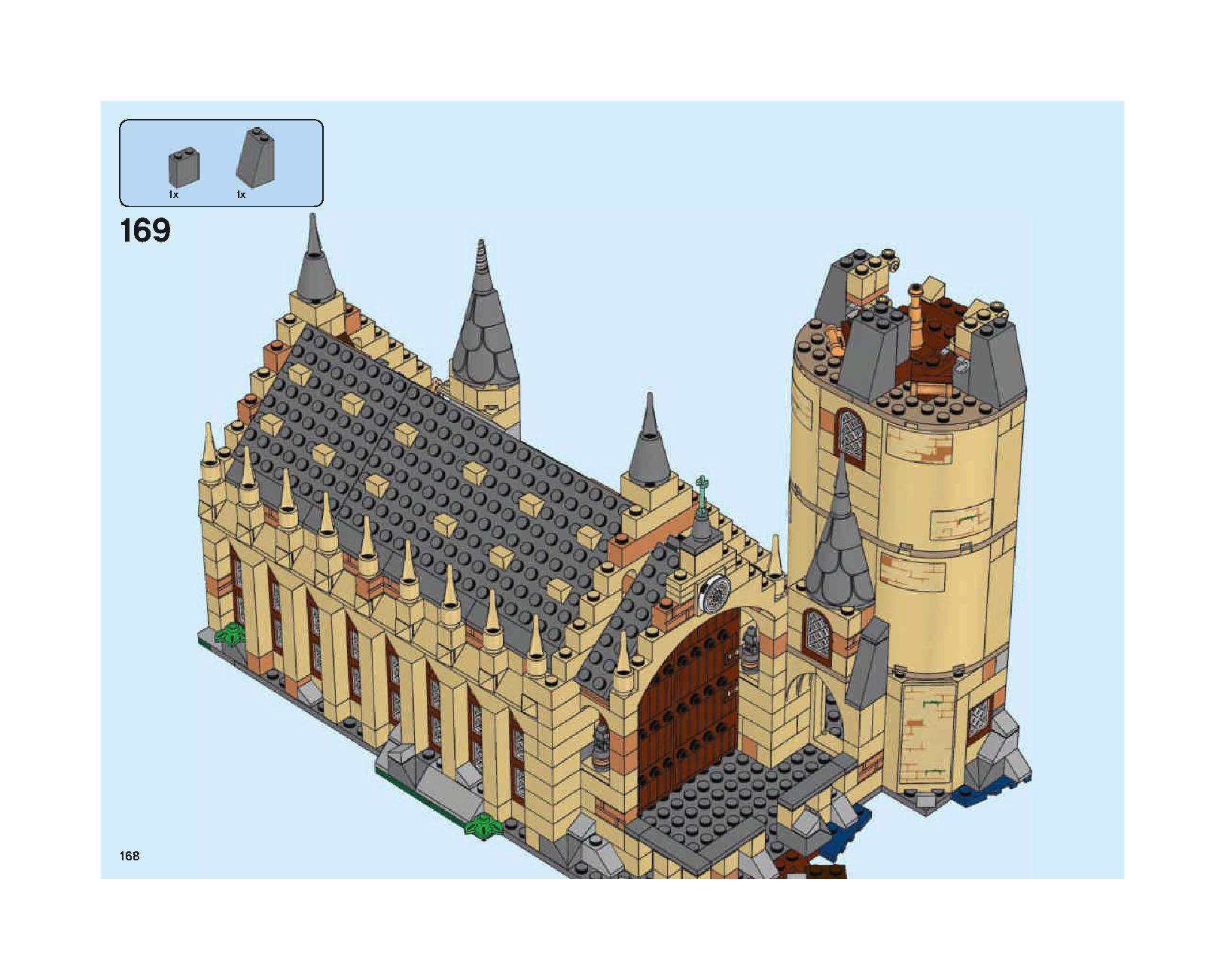 Hogwarts Great Hall 75954 LEGO information LEGO instructions 168 page