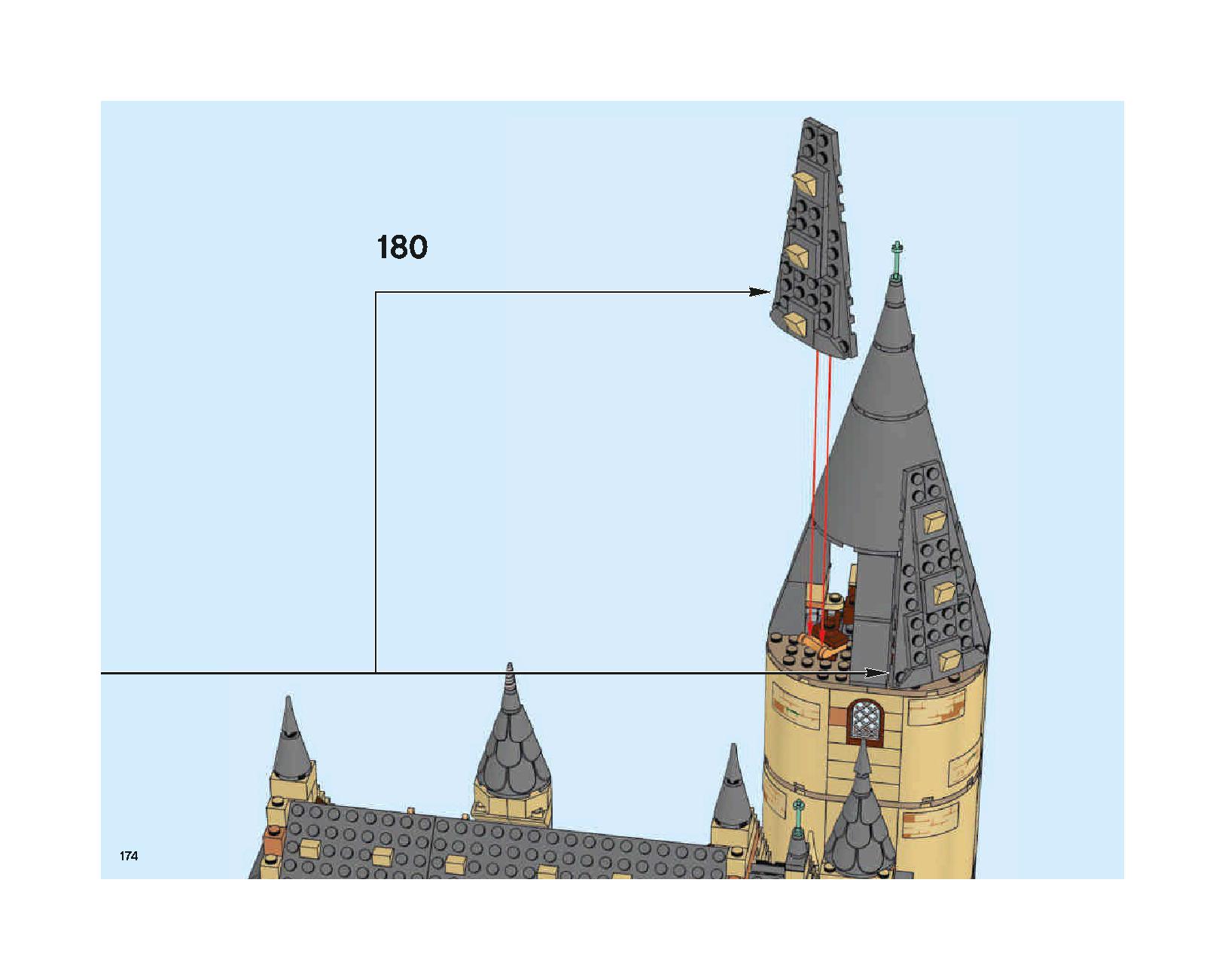 Hogwarts Great Hall 75954 Лего информация Лего инструкции 174 page