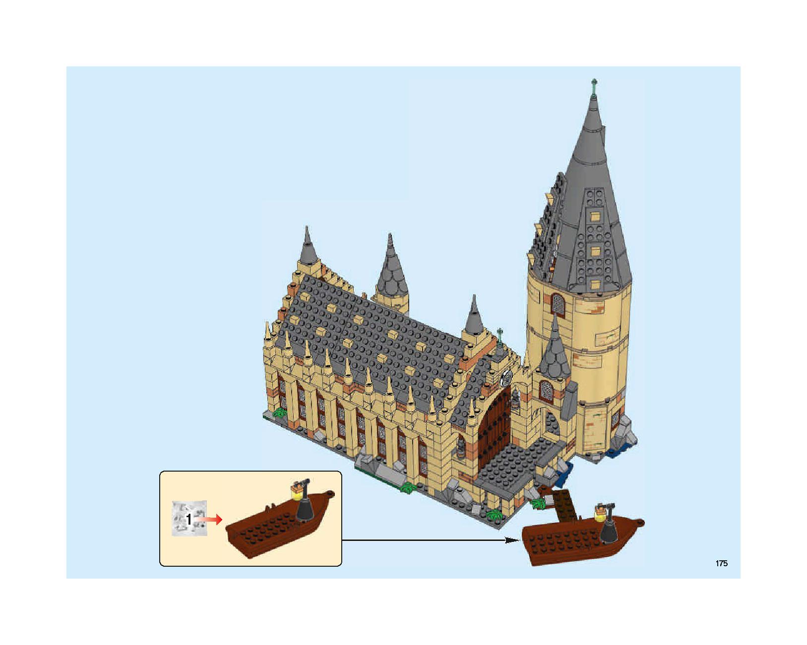 Hogwarts Great Hall 75954 LEGO information LEGO instructions 175 page