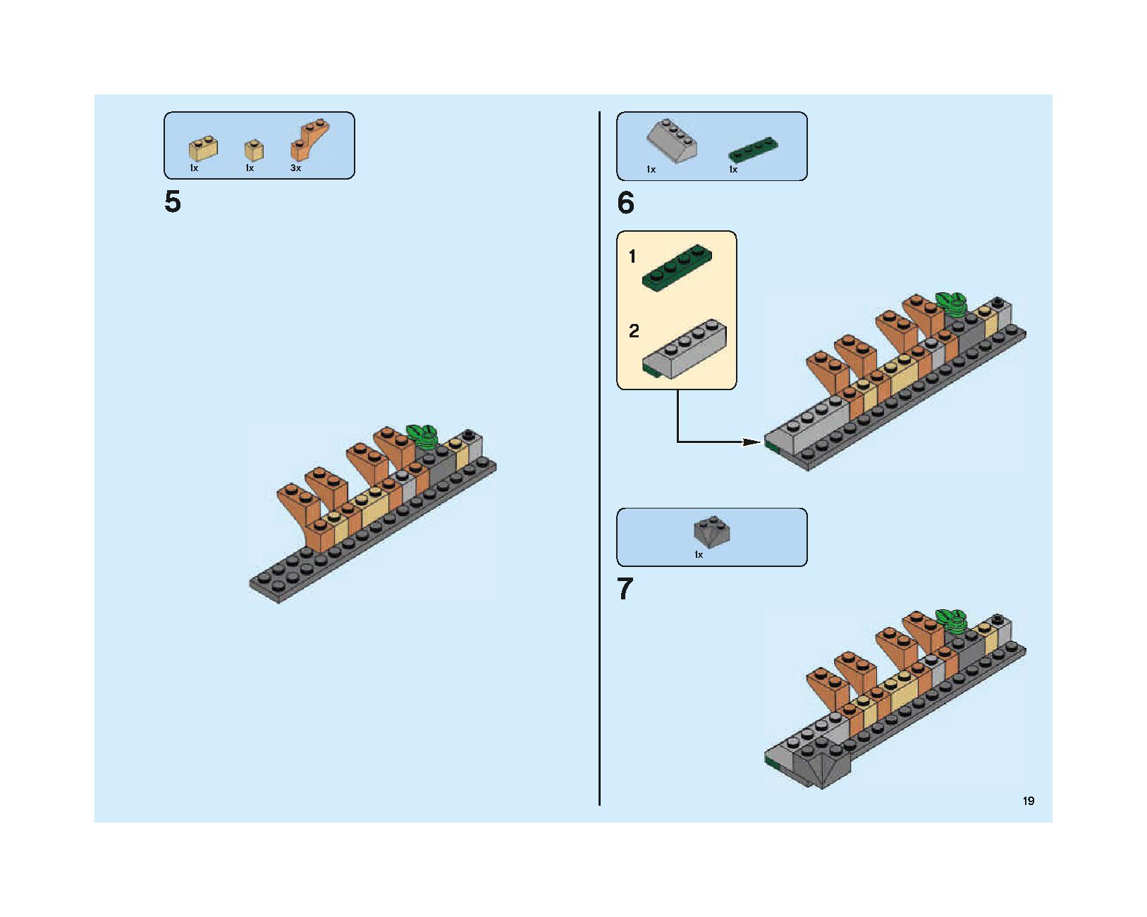 Hogwarts Great Hall 75954 LEGO information LEGO instructions 19 page