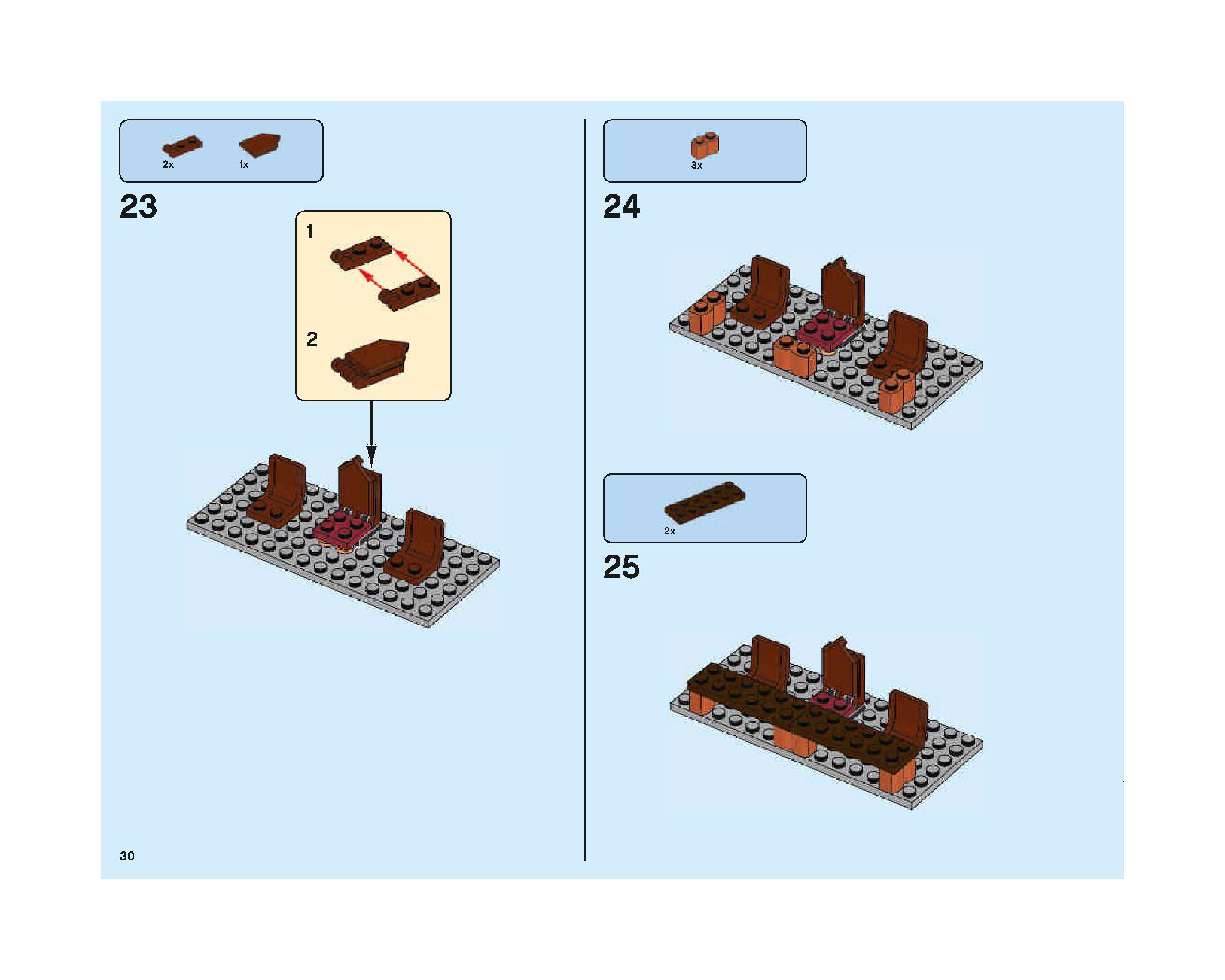 Hogwarts Great Hall 75954 LEGO information LEGO instructions 30 page