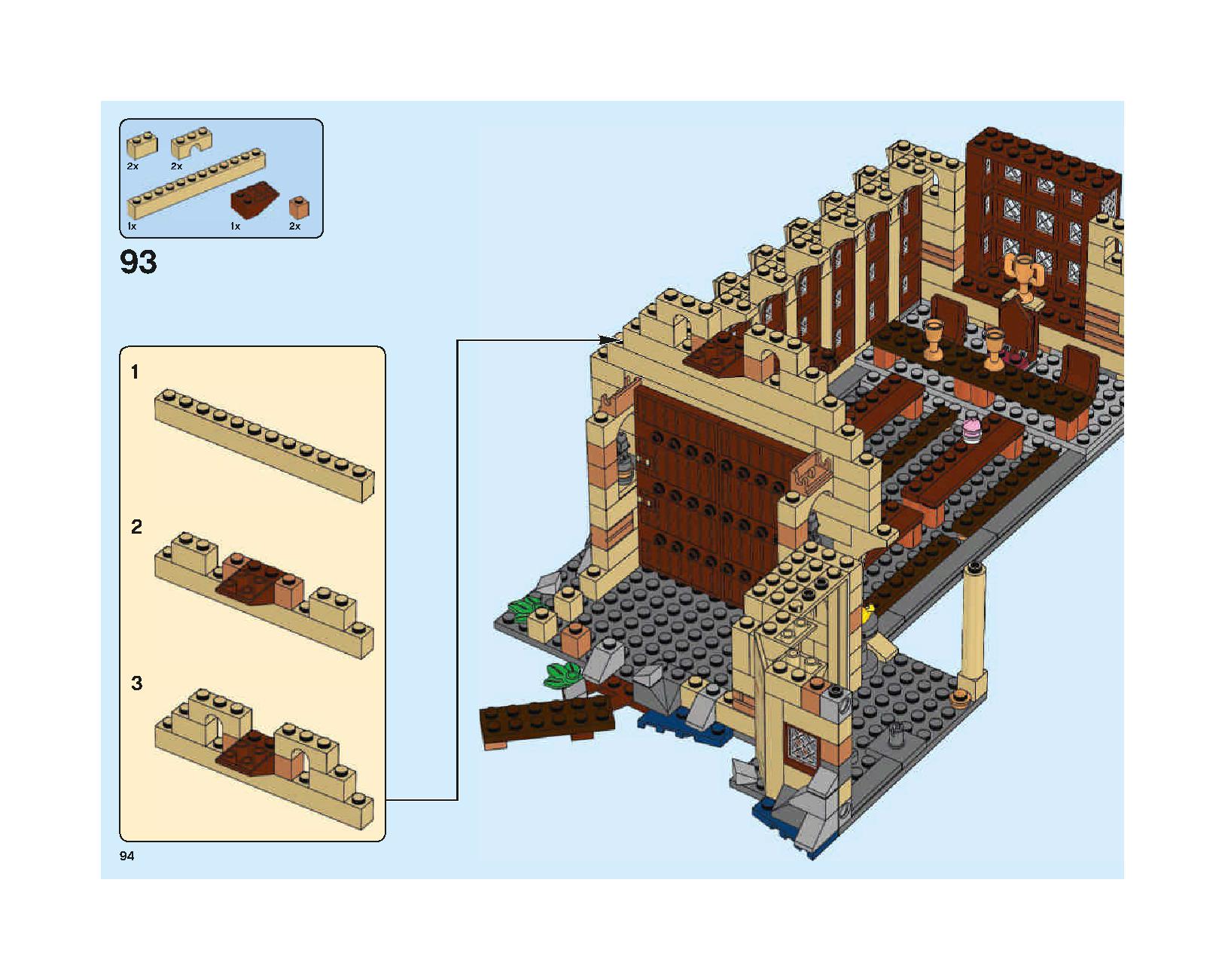 Hogwarts Great Hall 75954 LEGO information LEGO instructions 94 page