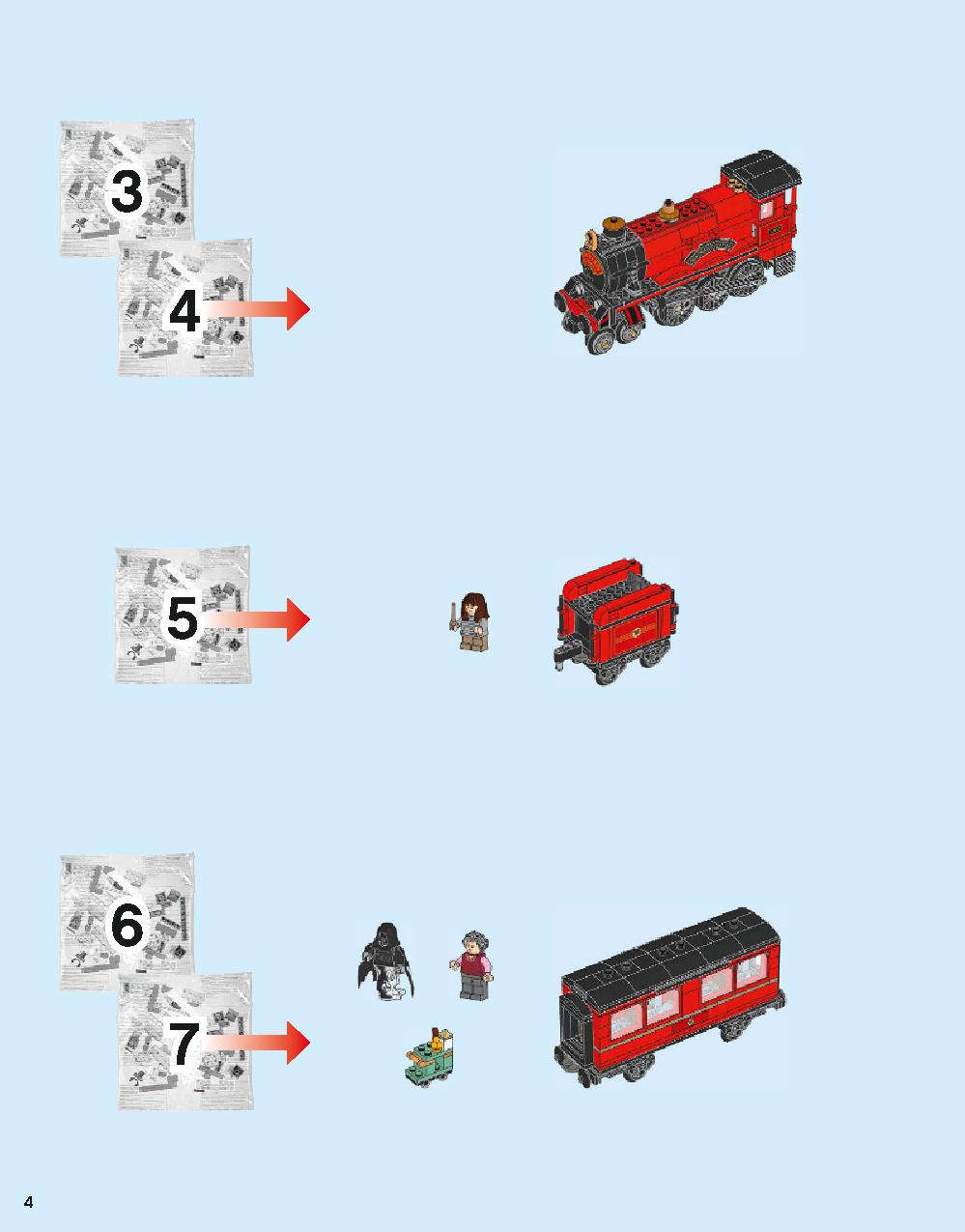 Hogwarts Express 75955 LEGO information LEGO instructions 4 page