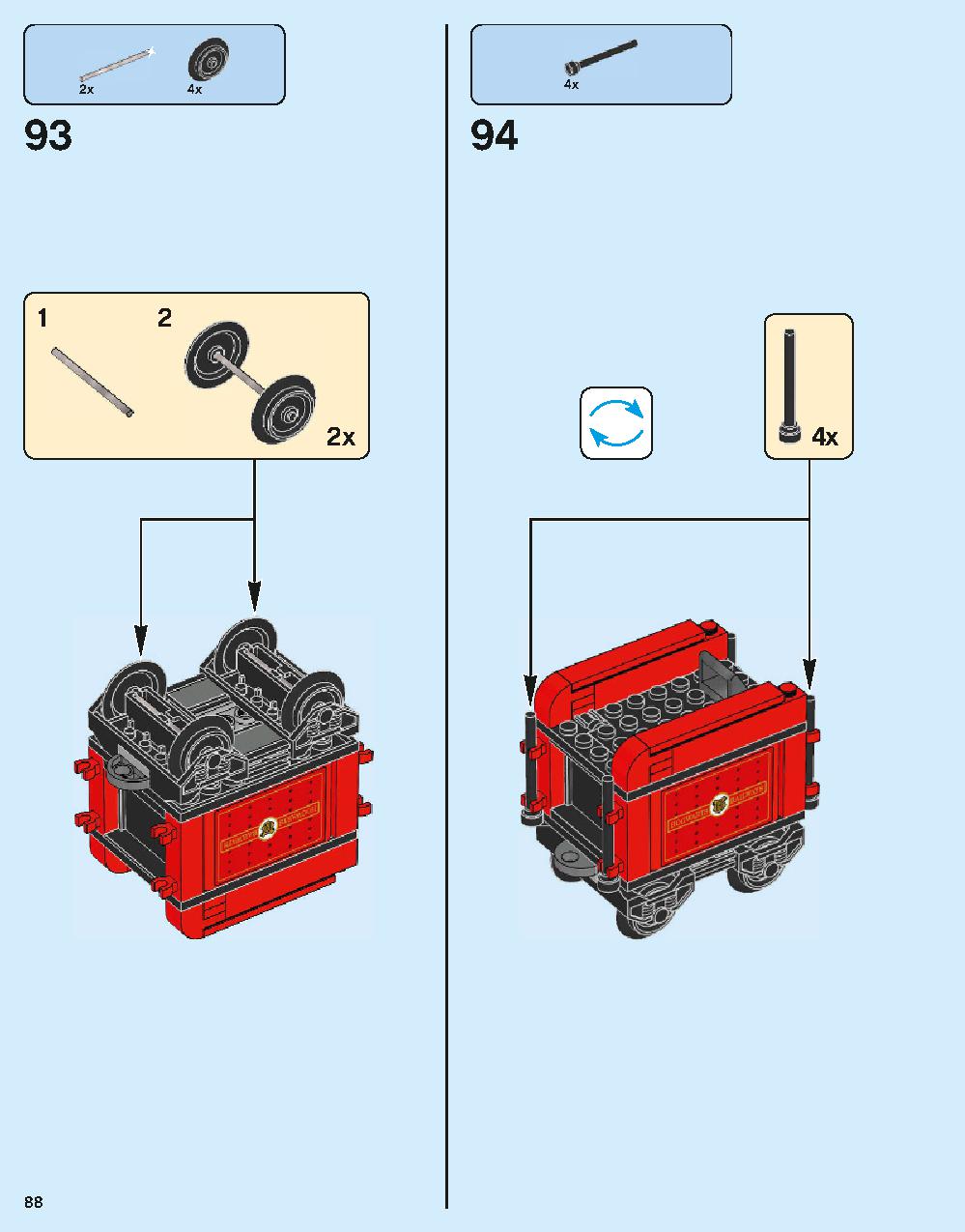 Hogwarts Express 75955 LEGO information LEGO instructions 88 page